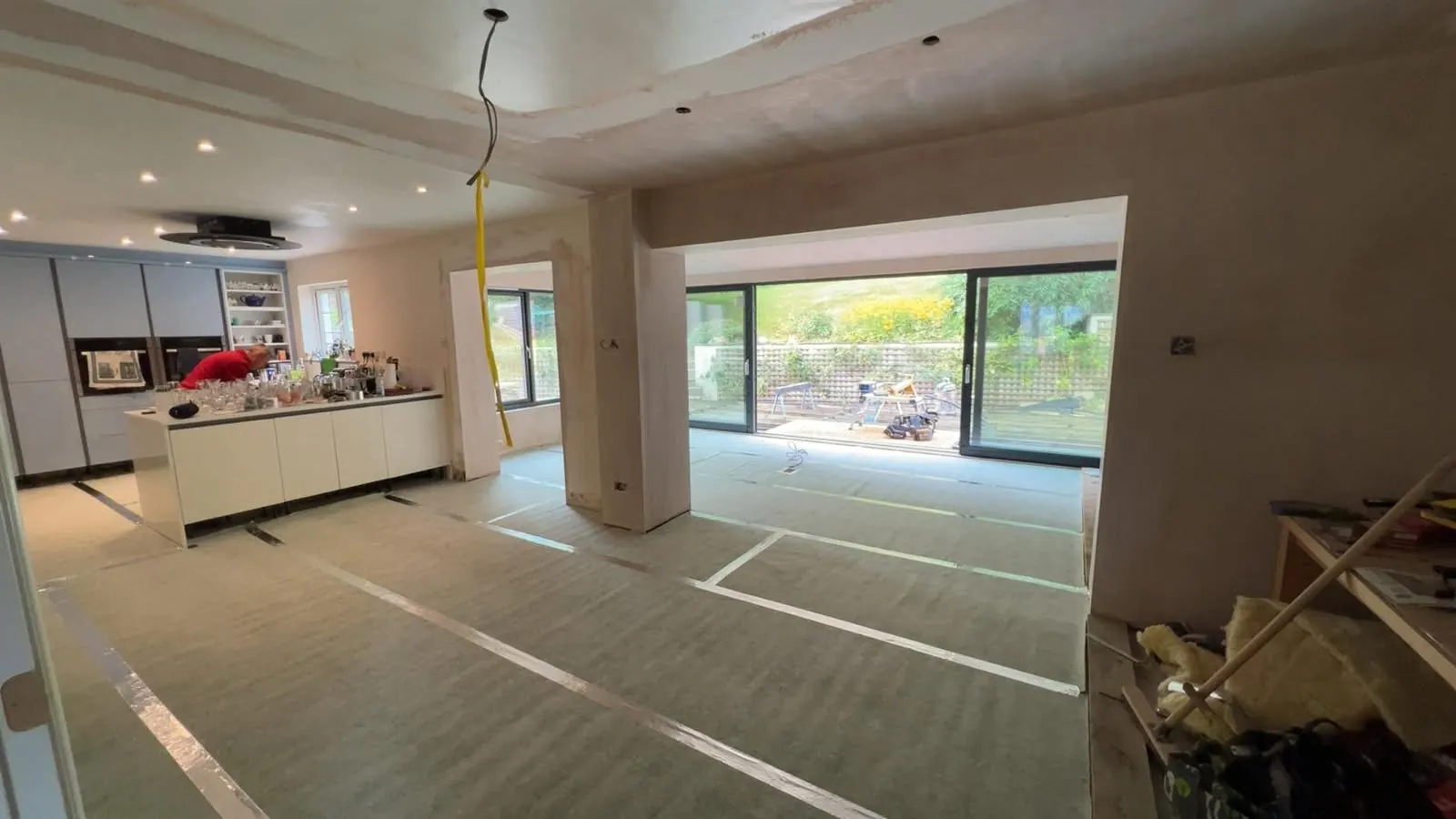 T M Joinery team working on a project